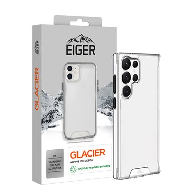 EIGER Samsung Galaxy S23 Ultra transparentes Hard-Cover Eiger Glacier Case clear