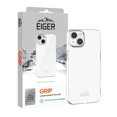 EIGER Apple iPhone 15 Plus flexibles TPU-Case Eiger Grip Case clear