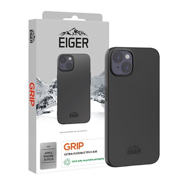 EIGER Apple iPhone 15 Plus flexibles TPU-Case Eiger Grip Case black
