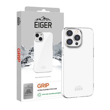 EIGER Apple iPhone 15 Pro Max flexibles TPU-Case Eiger Grip Case clear