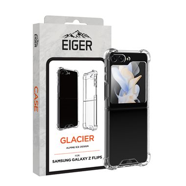 EIGER Samsung Galaxy Z Flip5 transparentes Back-Case Eiger Glacier Case clear