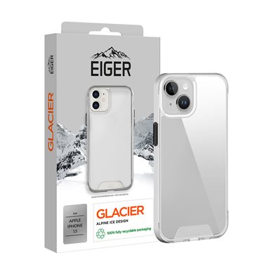 EIGER Apple iPhone 15 transparentes Back-Case Eiger Glacier Case Clear