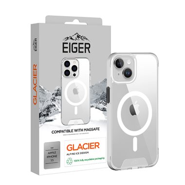 EIGER Apple iPhone 15 Magsafe Case transparent Eiger Glacier Magsafe Case clear