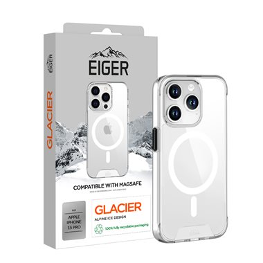 EIGER Apple iPhone 15 Pro Magsafe Case transparent Eiger Glacier Magsafe Case clear