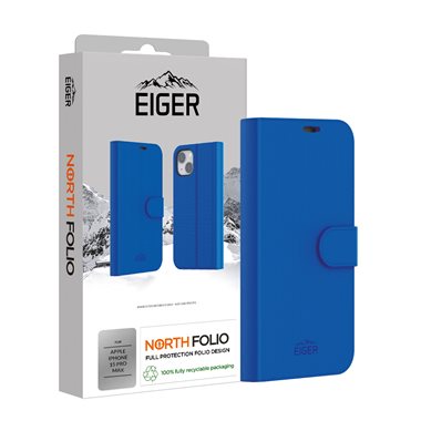 EIGER Apple iPhone 15 Pro Max Schutzcase bookstyle Eiger North Folio Case Blue