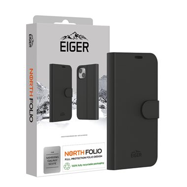 EIGER Samsung Galaxy S23 FE Schutzcase bookstyle Eiger North Folio Case Black