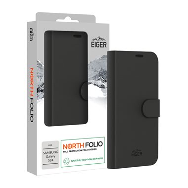 EIGER Samsung Galaxy S24 Walletcase bookstyle Eiger North Folio Case black