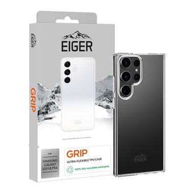 EIGER Samsung Galaxy S24 Ultra flexibles TPU-Case Eiger Grip Case clear