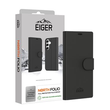 EIGER Samsung Galaxy S24 Ultra Walletcase bookstyle Eiger North Folio Case black