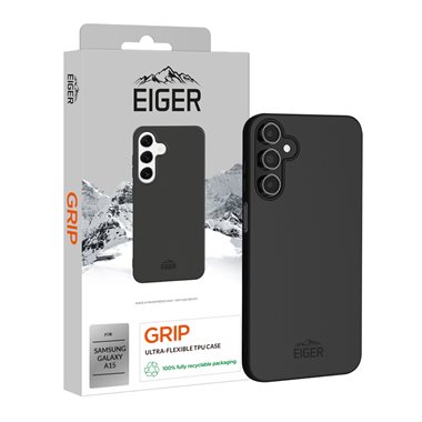 EIGER Samsung Galaxy A15 / A15 5G flexibles TPU-Case Eiger Grip Case black