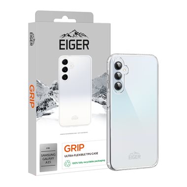 EIGER Samsung Galaxy A15 / A15 5G flexibles TPU-Case Eiger Grip Case clear