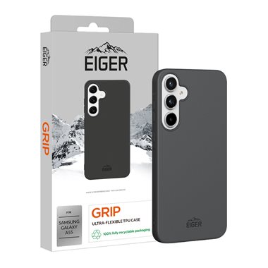 EIGER Samsung Galaxy A55 flexibles TPU-Case Eiger Grip Case black