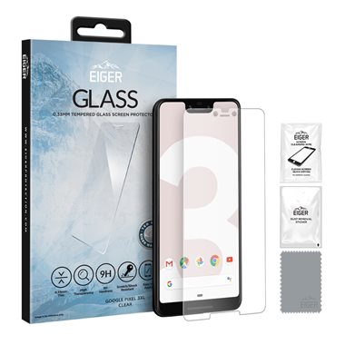 EIGER Google Pixel 3 XL Display-Glas 2.5D Glass clear
