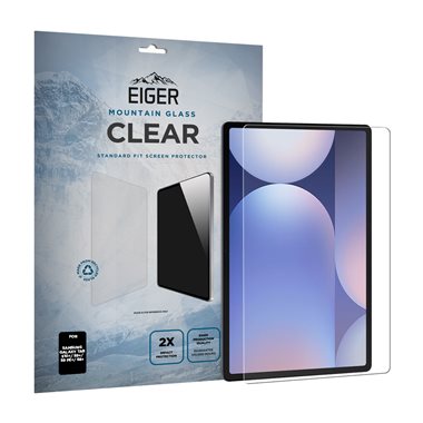 EIGER Galaxy Tab S7+/S7FE/S8+/S9+/S9FE+/10+ Displayschutzglas Mountain Glass Clear Tablet