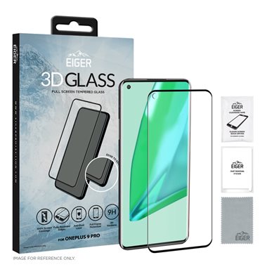 EIGER One Plus 9 Pro 3D Glas Case friendly