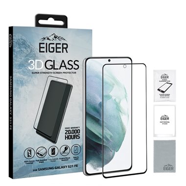 EIGER Samsung Galaxy S21 FE 5G 3D Glas Case friendly