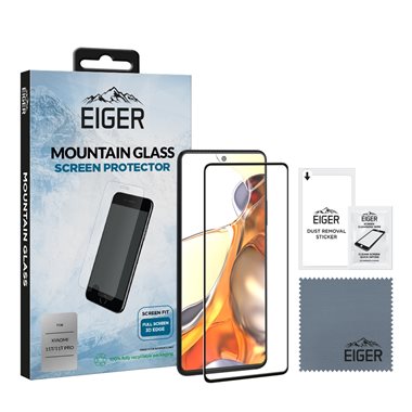 EIGER Xiaomi 11T, 11T Pro 3D-Display-Schutzglas Case Friendly, black