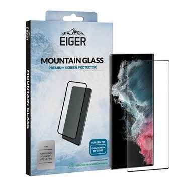 EIGER Samsung Galaxy S22 Ultra 3D Glas Case friendly Mountain Glass 3D