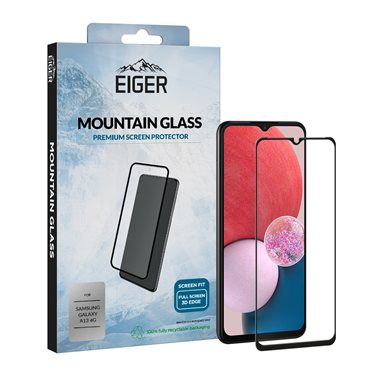 EIGER Samsung Galaxy A13 4G 3D Glas Case friendly Mountain Glass 3D