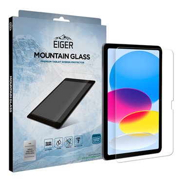 EIGER Apple iPad 10.9 (2022) Displayschutzglas Mountain Glass Clear Tablet