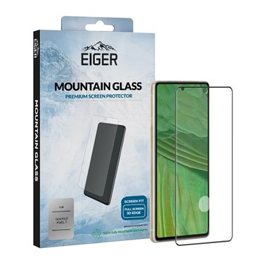 EIGER Google Pixel 7 3D Glas Case friendly Mountain Glass 3D clear/black