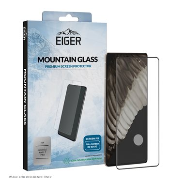 EIGER Google Pixel 7 Pro 3D Glas Case friendly Mountain Glass 3D clear/black