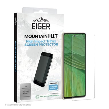 EIGER Google Pixel 7 Displayschutz-Folie (1er Pack) High-Impact Tri Flex clear