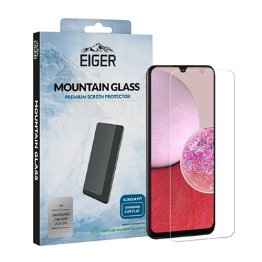 EIGER Samsung Galaxy A14 / A14 5G Display-Glas (1er-Pack) Mountain Glass 2.5D clear