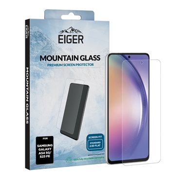 EIGER Samsung Galaxy A54 5G / S23 FE Display-Glas (1er-Pack) Mountain Glass 2.5D clear