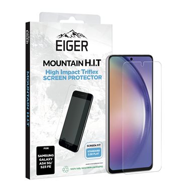 EIGER Samsung Galaxy A54 5G / S23 FE Displayschutz-Folie (1er-Pack) High Impact Triflex clear