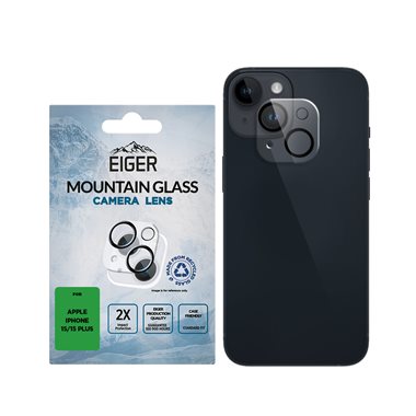 EIGER Apple iPhone 15 / 15 Plus Kameralinsen-Schutzglas Eiger Mountain Glass Camera Lens