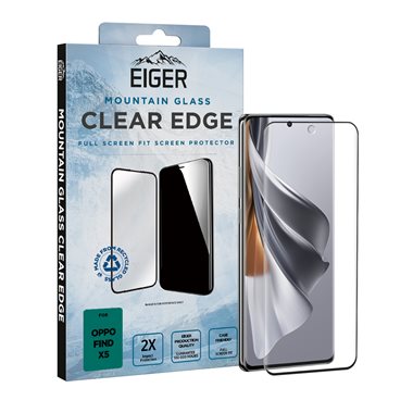 EIGER Oppo Reno 10 Pro Display-Glas Full Screen Fit Eiger Mountain Glass Clear Edge