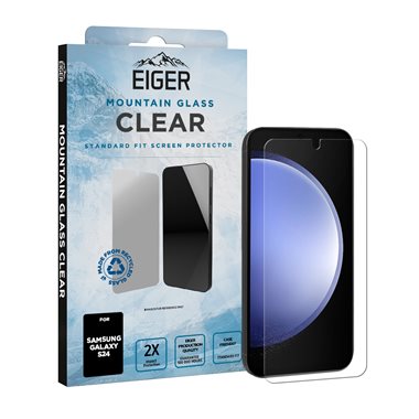 EIGER Samsung Galaxy S24 Display-Glas Standard Fit Eiger Mountain Glass Clear