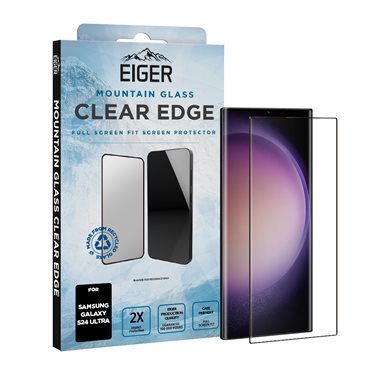 EIGER Samsung Galaxy S24 Ultra Display-Glas Full Screen Fit Eiger Mountain Glass Clear Edge