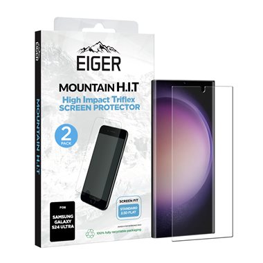EIGER Samsung Galaxy S24 Ultra Display-Folie (2er-Pack) Eiger Mountain H.I.T Clear
