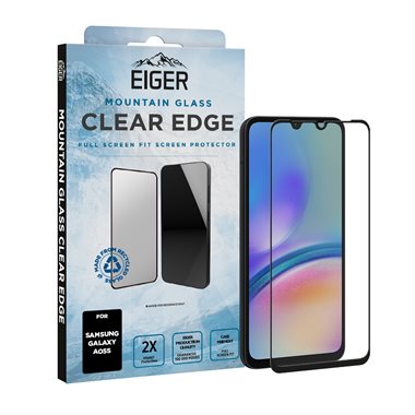 EIGER Samsung Galaxy A05s Display-Glas Full Screen Fit Eiger Mountain Glass Clear Edge