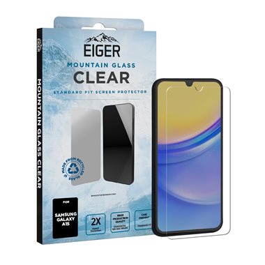 EIGER Samsung Galaxy A15 / A15 5G Display-Glas Standard Fit Eiger Mountain Glass Clear