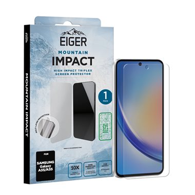 EIGER Samsung Galaxy A35 / A55 Display-Folie (2er-Pack) Eiger Mountain H.I.T Clear