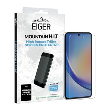 EIGER Samsung Galaxy A35 / A55 Display-Folie (1er-Pack) Eiger Mountain H.I.T Clear