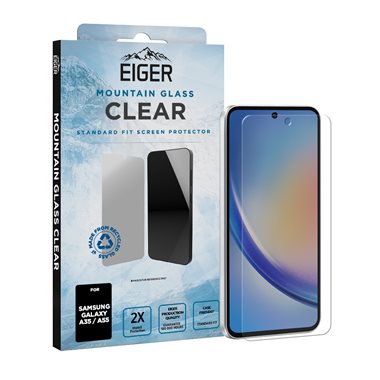 EIGER Samsung Galaxy A35 / A55 Display-Glas Standard Fit Eiger Mountain Glass Clear