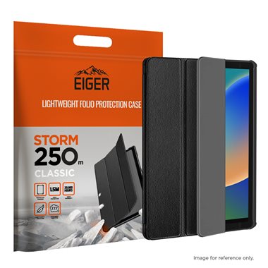 EIGER Apple iPad 10.9 (2022) Folio-Case schwarz Eiger Storm 250m Case Black