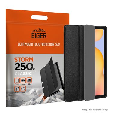 EIGER Samsung Galaxy Tab S6 lite Folio-Case schwarz Eiger Storm 250m Case Black