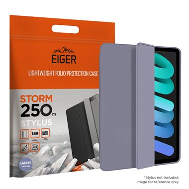 EIGER Apple iPad Mini 2021 Folio-Case mit Stylus-Halterung schwarz Eiger Storm 250m Stylus Case Lavender